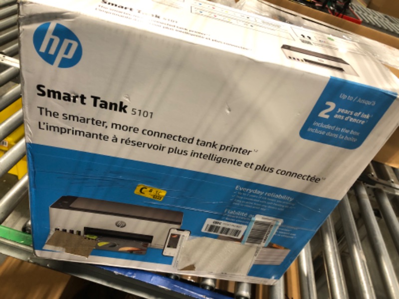 Photo 2 of HP Smart-Tank 5101 Wireless All-in-One Ink-Tank Printer with up to 2 Years of Ink Included (1F3Y0A),White