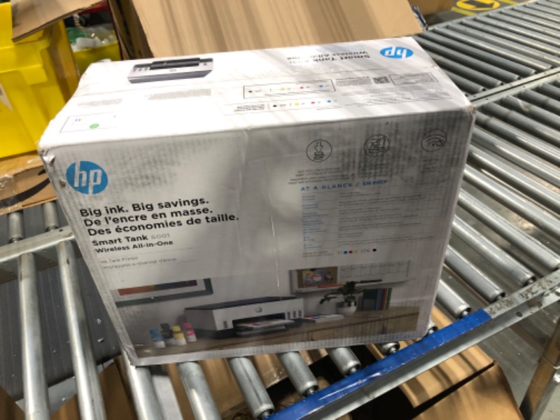 Photo 2 of HP Smart -Tank 6001 Wireless All-in-One Cartridge-free Ink Printer, up to 2 years of ink included, mobile print, scan, copy (2H0B9A)