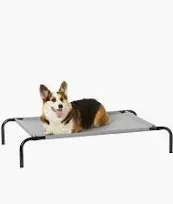 Photo 1 of Amazon Basics Cooling Elevated Pet Bed, XS to XL Sizes Medium Grey Pet Bed 