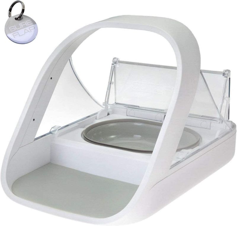 Photo 1 of Automatic Pet Feeder - Sureflap - SureFeed Microchip Pet Feeder - MPF001 - Suitable for Both Wet and Dry Food - Bonus eOutletDeals Pet Towel