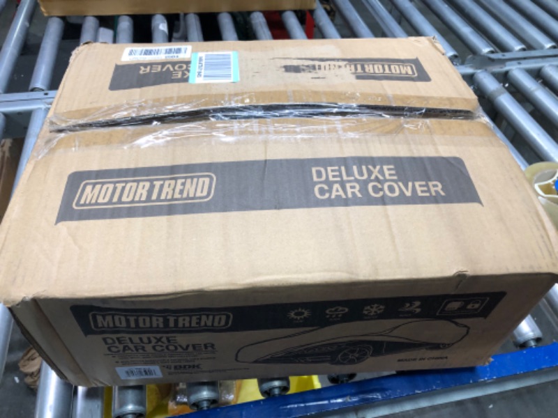 Photo 2 of Motor Trend 4-Layer 4-Season Waterproof Car Cover All Weather Water-proof Outdoor UV Protection for Heavy Duty Use Full Cover for Cars Up to 228" XXL