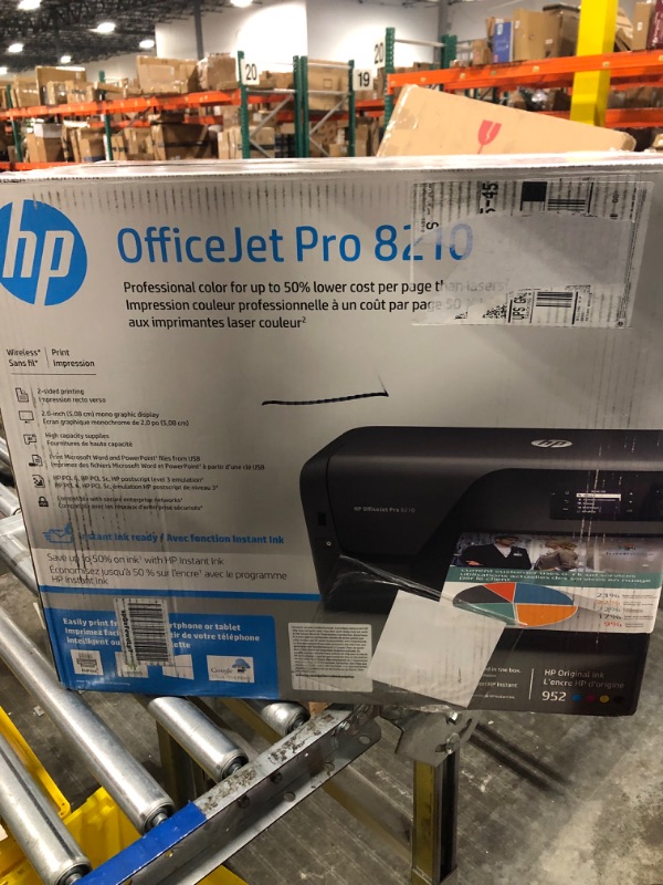 Photo 2 of HP OfficeJet Pro 8210 Wireless Color Printer, HP Instant Ink or Amazon Dash replenishment ready (D9L64A)