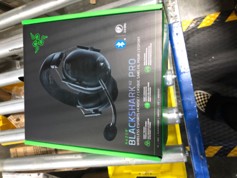 Photo 4 of NEW Razer BlackShark V2 Pro Wireless Gaming Headset 2023 Edition: 50MM Titanium Drivers - HyperClear Super Wideband Mic - Noise-isolating Earcups - Ultra-Soft Memory Foam- 70 Hour Battery Life - Black Black Generation 2