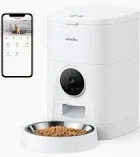 Photo 1 of Automatic Pet Feeder for Cats and Dogs - Wansview 4L Smart Feeding Solutions with 2K Camera Video Recording and 2-Way Audio, 2.4G WiFi Cat Food Treat Dispenser with APP Control and Timer Programmable