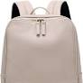 Photo 1 of Lightweight Soft Faux Leather Fashion Backpack Purse for Women, Anti-theft, Beige
