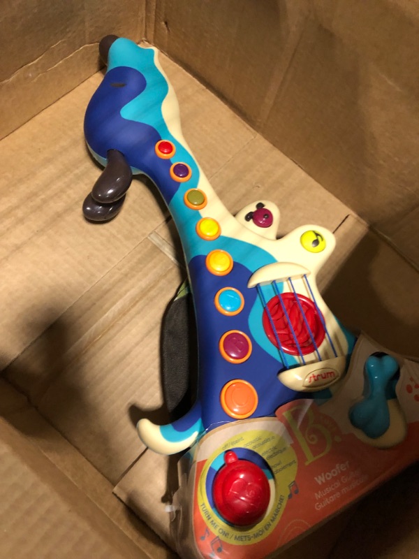 Photo 3 of B. toys- Woofer- Interactive Dog Guitar- Musical Toys- 3 Music Modes- Big & Colorful Buttons – 2 Years +