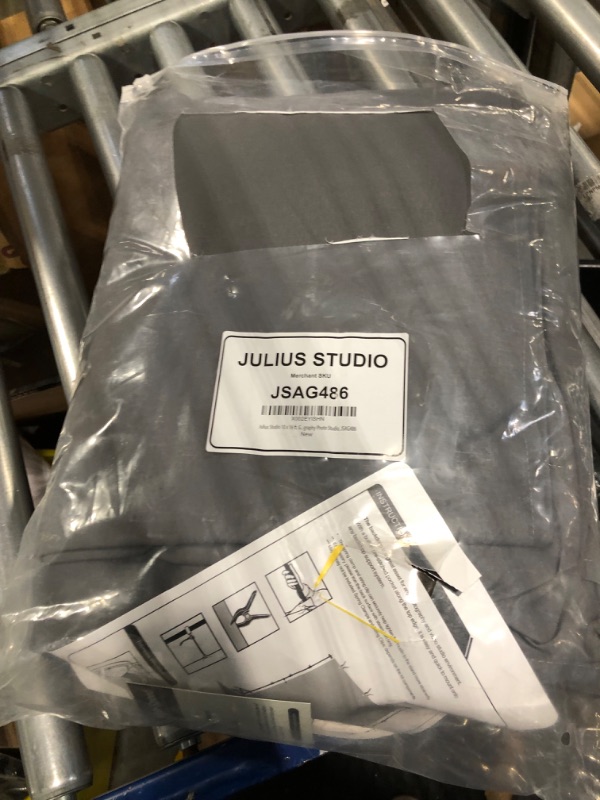 Photo 1 of Julius Studio 10 x 16 ft. / 120 x 192 inch Large Gray Backdrop Background Screen, High Density 150 GSM Premium Material for Professional Photo Video Studio, Pure Grey Muslin, JSAG486