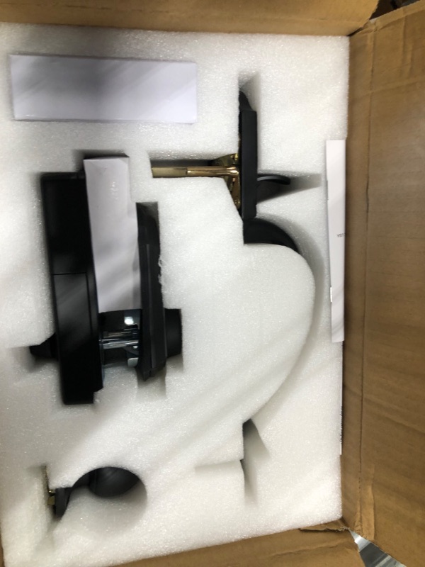 Photo 1 of Front Door Lock Sets Keyless Entry Door Lock with Handle Matte Black Electronic Keypad Deadbolt Auto Lock 1-Touch Locking 50 User Codes Easy to Install for Homes Office and Hotel Matte Black Single Door Keyless Entry Door Lock with Handle