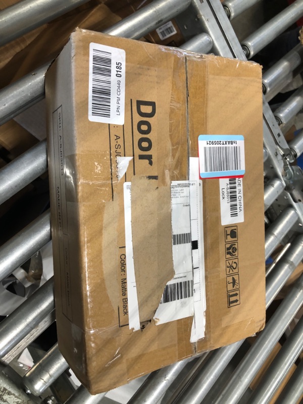 Photo 1 of Front Door Lock Sets Keyless Entry Door Lock with Handle Matte Black Electronic Keypad Deadbolt Auto Lock 1-Touch Locking 50 User Codes Easy to Install for Homes Office and Hotel Matte Black Single Door Keyless Entry Door Lock with Handle