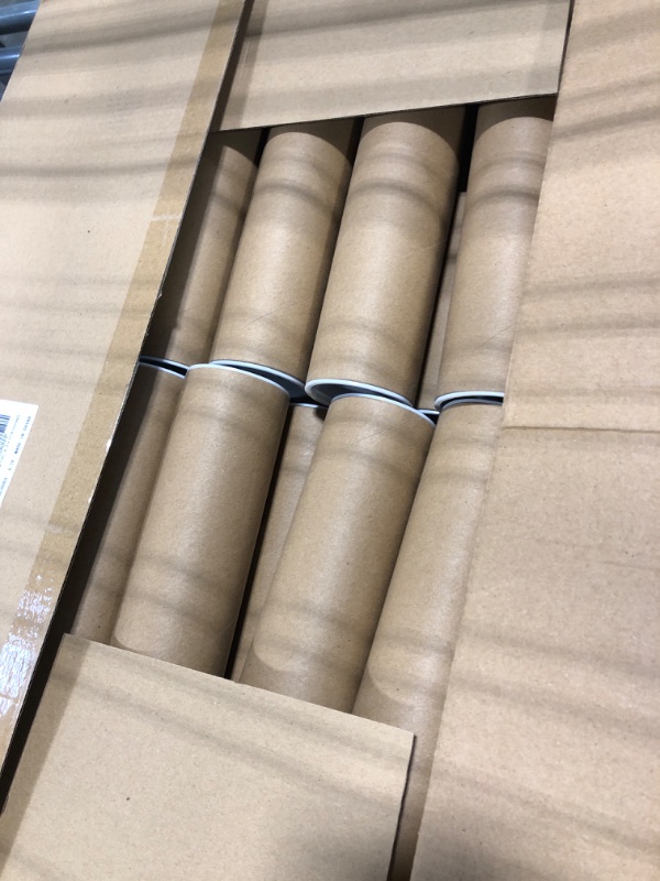 Photo 3 of 60 Pack Mailing Tubes with Caps Kraft Poster Storage Tubes Document Storage Tube Cardboard Shipping Tubes for Shipping Storing Mailing Protecting Documents Blueprints Posters, 2 x 11.6 Inches()