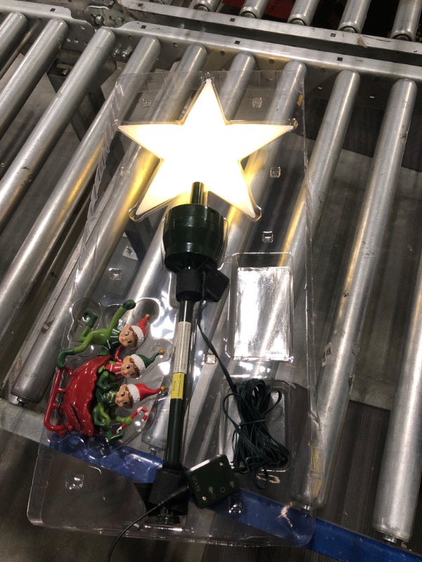 Photo 1 of Animated Tree Topper - Elves in Sleigh