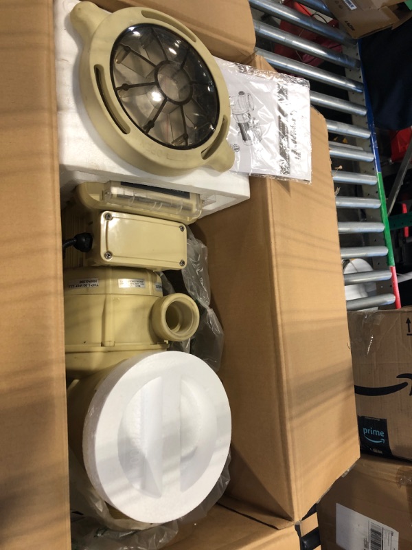 Photo 1 of XtremepowerUS 1.5HP Variable Speed Swimming Pool Pump High-Flo Speed Pool Pump Timer Control Panel Digital W/Fitting, Beige