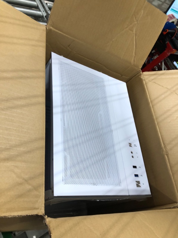 Photo 1 of GIM Micro ATX Case, Mini-ITX Gaming PC Case 2 Tempered Glass Panels & Front Panel Micro ATX PC Case Mini Tower Computer Case USB 3.0 I/O Port, Rhythm Surround Light, Water-Cooling Ready