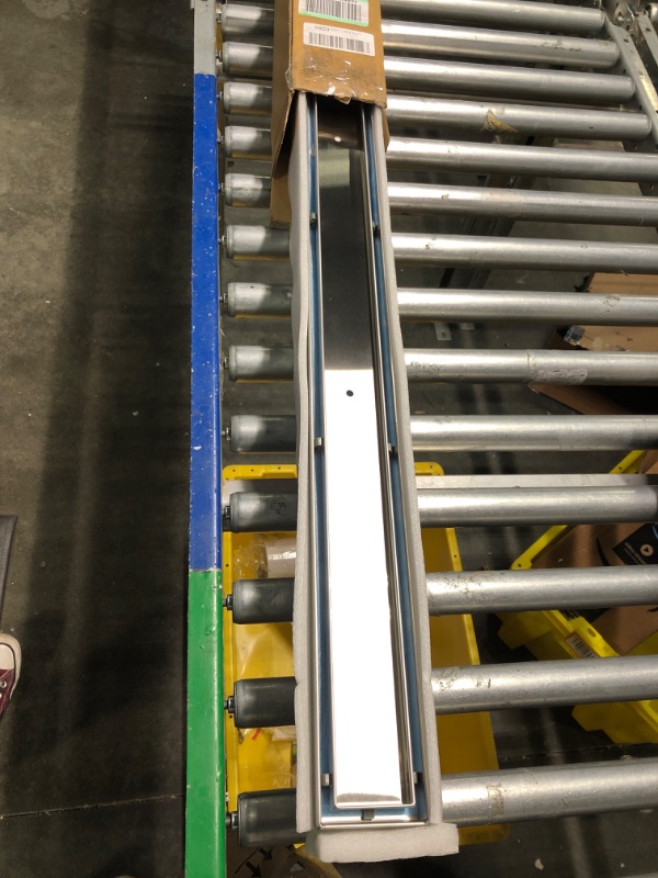 Photo 1 of Neodrain 48-Inch Linear Shower Drain with Tile Insert Grate, Professional Brushed 304 Stainless Steel Rectangle Shower Floor Drain Manufacturer,Floor Shower Drain with Leveling Feet, Hair Strainer 48 IN Brushed