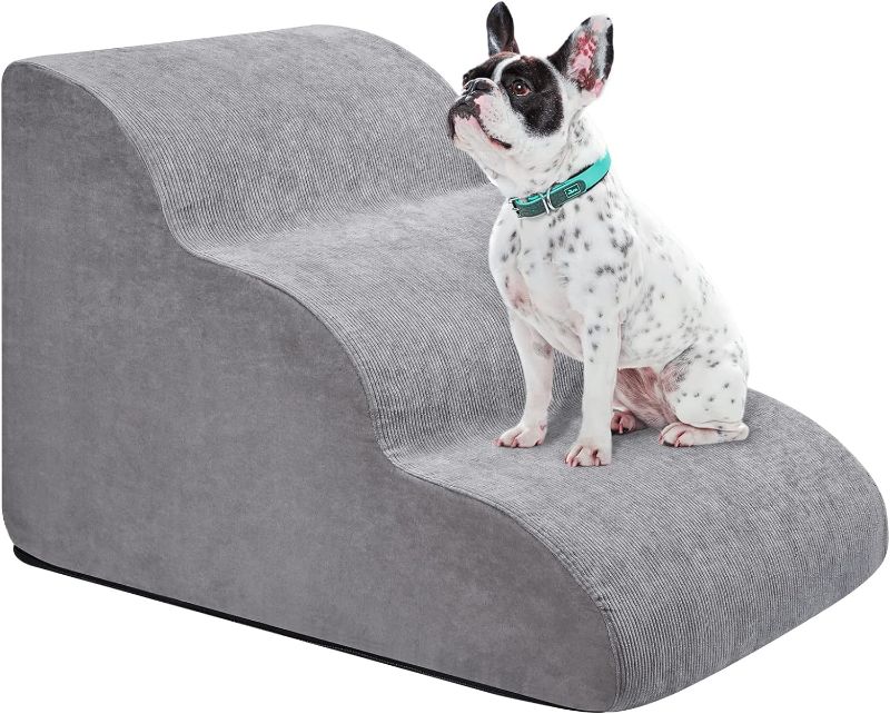 Photo 1 of 16’’ High Dog Stairs for Small Dogs, 3 Step Pet Stairs & Steps for Dogs to Get on Bed, Dog Steps for Bed and Couch