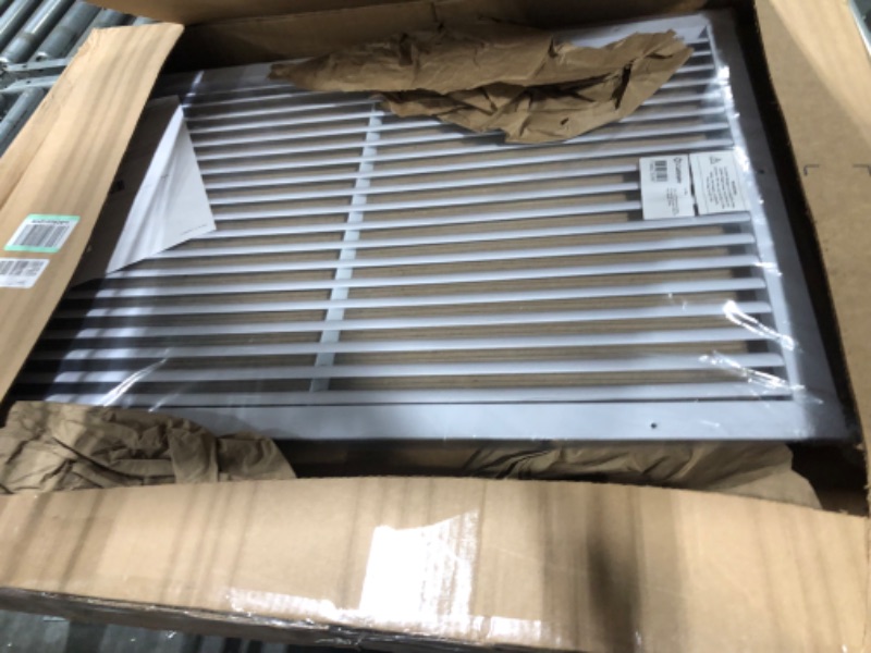 Photo 2 of [30 x 20 Duct Hole] Vent Cover. Aluminum Return Grille HVAC Ceiling or Sidewall Grille Without Damper -Easy Air Flow - Gable Vents. Designed for Extraction of air. [31.6 x 21.6" Face] 30" x 20"