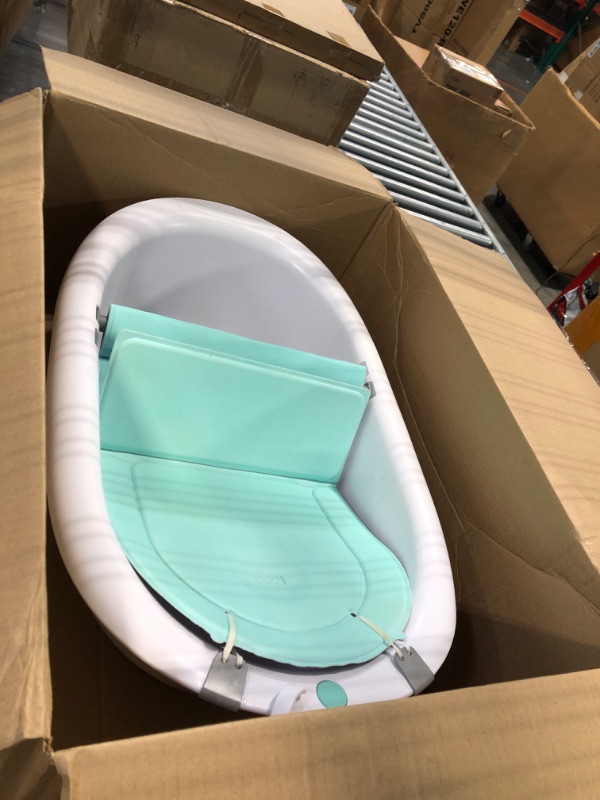 Photo 3 of 4-in-1 Grow-with-Me Bath Tub by Frida Baby Transforms Infant Bathtub to Toddler Bath Seat with Backrest for Assisted Sitting in Tub