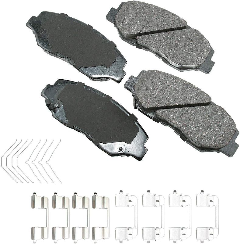 Photo 1 of Akebono ACT914A Ultra-Premium Ceramic Front Disc Brake Pads, GREY