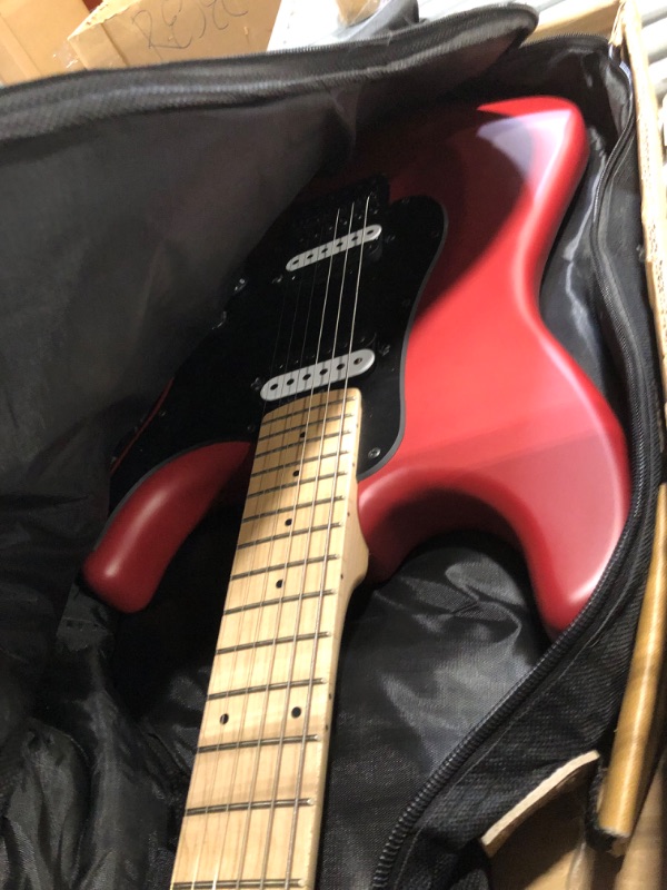 Photo 3 of Asmuse 39 Inch Electric Guitar Beginner Kit Full Size HSS for Starter Bundle with Amplifier, 6 Extra String, Picks, Gig Bag, Shoulder Strap, Digital tuner, Cable