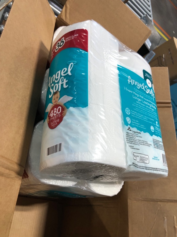 Photo 1 of Angel Soft Toilet Paper, 24 Super Mega Rolls