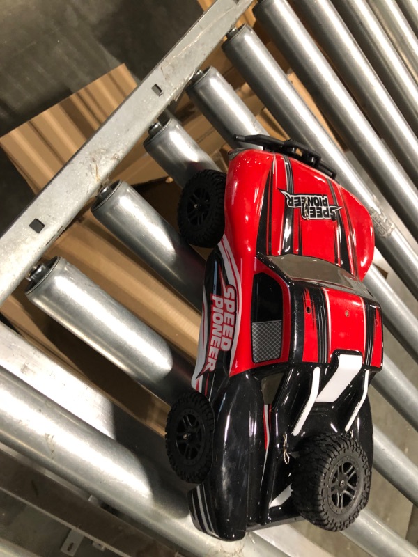 Photo 3 of VOLANTEXRC Remote Control Car 1/18 Scale Off-Road All Terrain RC Car Remote Control Monster Truck 25MPH Racing Car High Speed All Terrain RC Vehicle for Kids or Adults, Boys or Girls (Red)