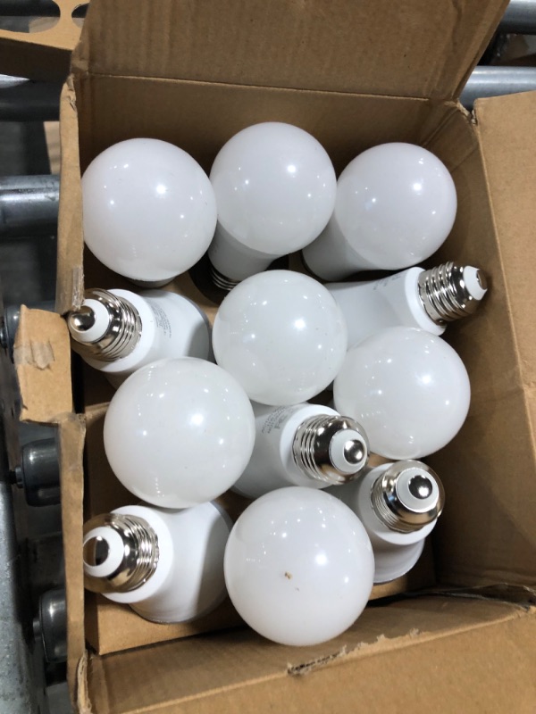 Photo 1 of Yochoice 12Pack A19 LED Light Bulbs 100 Watt Equivalent 5000K Daylight White, No Flicker E26 Medium Screw Base Bulbs, 1100Lumens, Non Dimmable 5000k Daylight White 12 Count (Pack of 1)