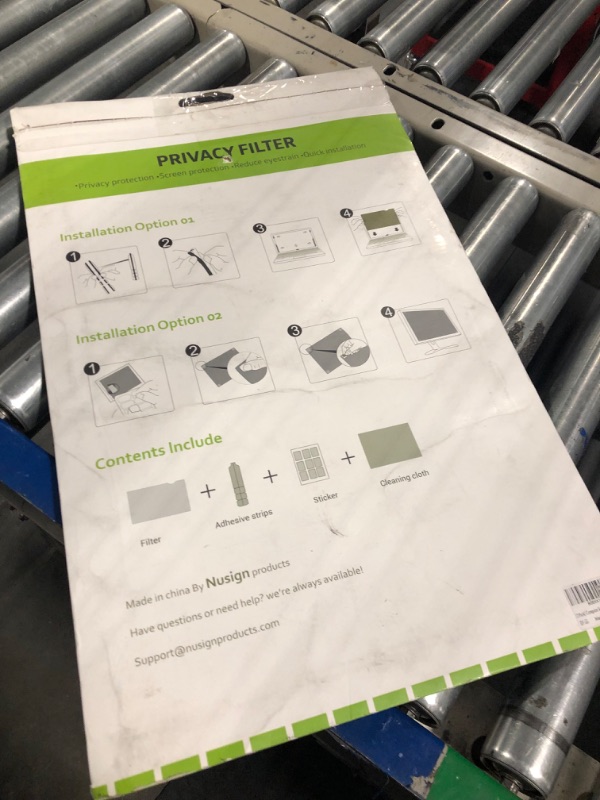 Photo 3 of [2 Pack] Computer Screen Privacy Shield 27 inches for Widescreen Computer Monitor – Date Protection for Desktop Computer Security – Anti-Glare, Anti-Scratch, Blocks 96% UV–16:9 Aspect Ratio [2 PACK]27 Inch (Diagonal) - 16:9 Aspect Ratio