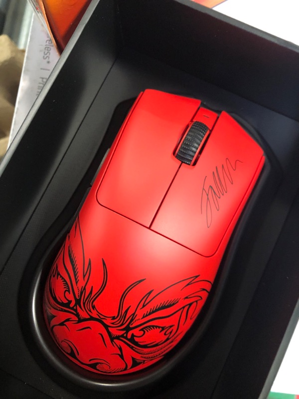 Photo 3 of Razer DeathAdder V3 Pro Wireless Gaming Mouse: 63g Lightweight - Focus Pro 30K Optical Sensor - Optical Switches Gen-3 - HyperSpeed Wireless - 5 Programmable Buttons - 90 Hr Battery - Faker Edition Wireless Faker Edition