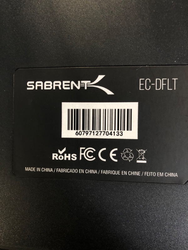 Photo 1 of Sabrent USB 3.0 to SATA External Hard Drive Lay-Flat Docking Station for 2.5 or 3.5in HDD, SSD