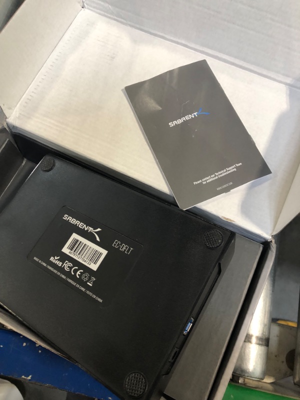 Photo 1 of Sabrent USB 3.0 to SATA External Hard Drive Lay-Flat Docking Station for 2.5 or 3.5in HDD, SSD