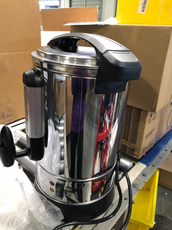 Photo 3 of Zulay Commercial Coffee Urn - 100 Cup Fast Brew Stainless Steel Hot Beverage Dispenser - BPA-Free Commercial Coffee Maker - Hot Water Urn for Catering - Easy Two Way Dispensing - Hot Drink Dispenser