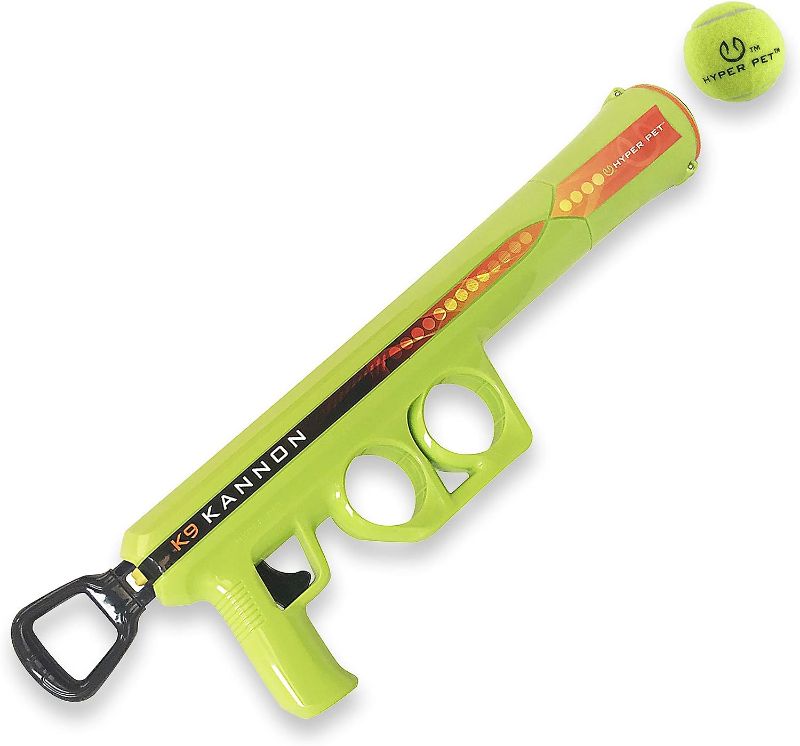 Photo 1 of  
Hyper Pet K9 Kannon Dog Ball Thrower Launcher for Dogs (Small to Medium Breeds Up To 60 Pounds), Includes One Hyper Pet 2.5 Inch Tennis Ball