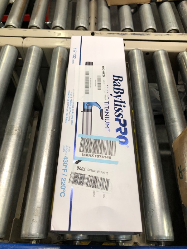 Photo 1 of BaBylissPRO Nano Titanium Extended Barrel Curling Iron 1.25 Inch