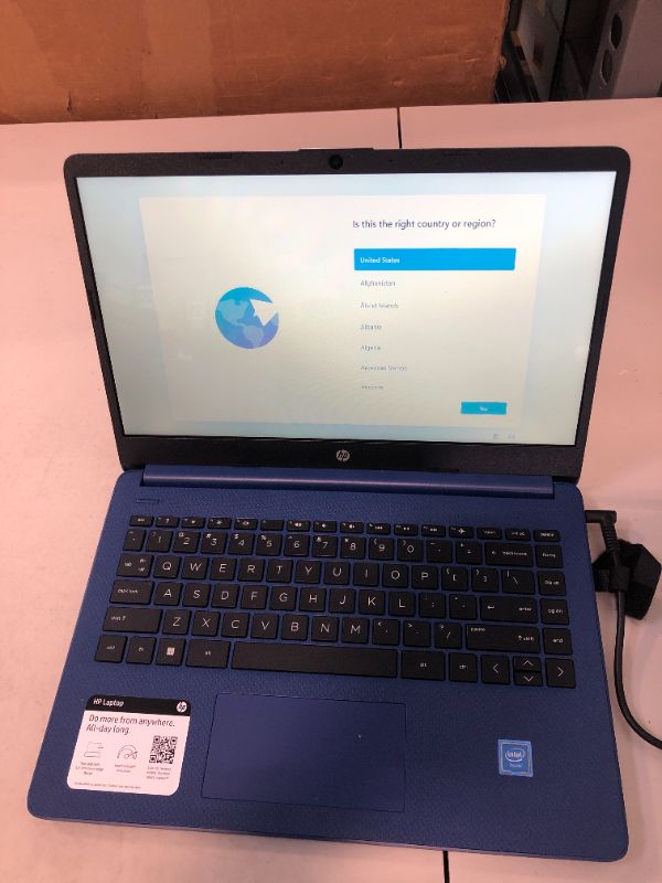 Photo 5 of HP Newest Stream 14" Ultral Light Laptop for Student Business, Intel Quad-Core Processor, 4GB RAM, 320GB Storage (64GB eMMC + 256GB Card), 1-Year Office.
