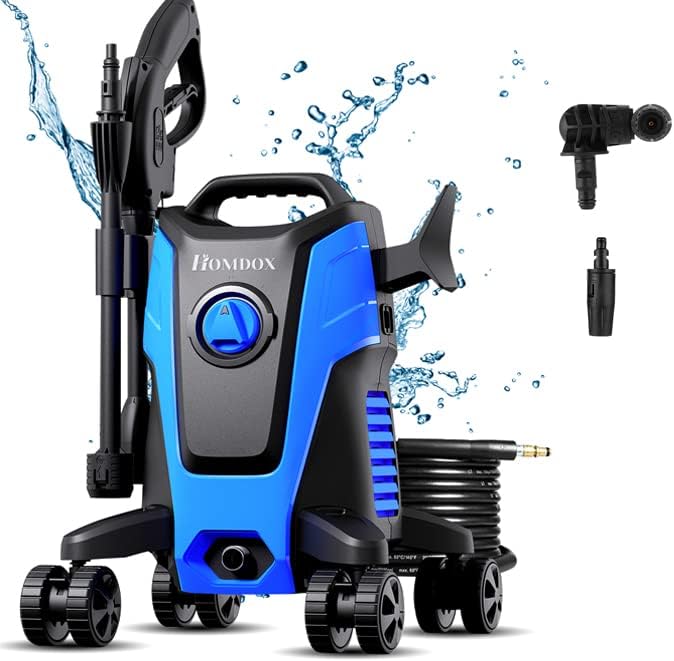 Photo 1 of Electric Pressure Washer Homdox HD3000 Pressure Washer 1500W Power Washer High Pressure Cleaner Machine with Gimbaled Nozzle Foam Cannon,Best for Cleaning Homes, Cars, Driveways, Patios
***Stock photo shows a different color***
