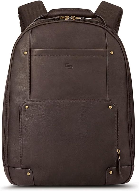 Photo 1 of Solo New York Reade Vintage Leather Backpack, Espresso
***One of the straps is broken, can be stitched back***