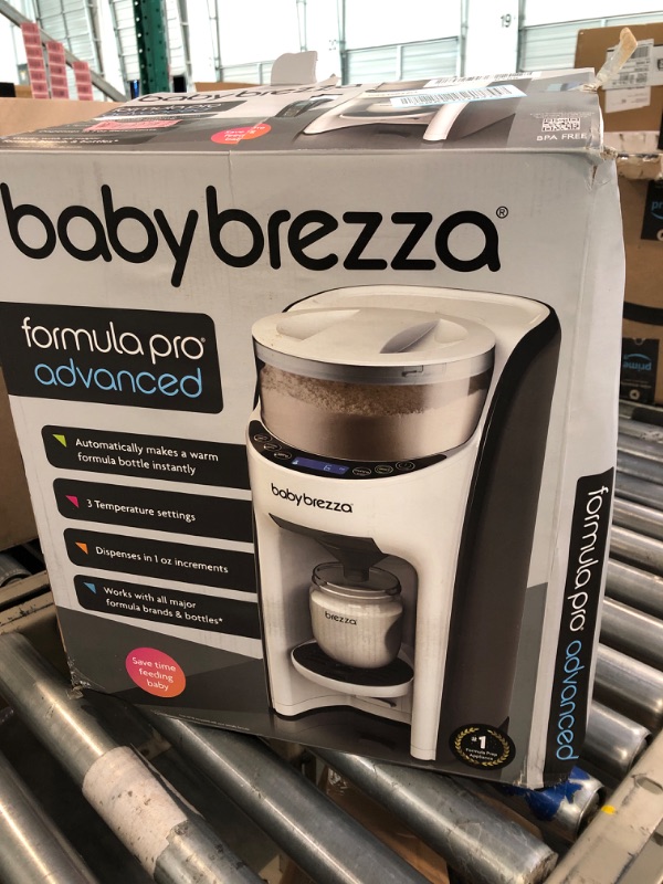 Photo 2 of New and Improved Baby Brezza Formula Pro Advanced Formula Dispenser Machine - Automatically Mix a Warm Formula Bottle Instantly - Easily Make Bottle with Automatic Powder Blending