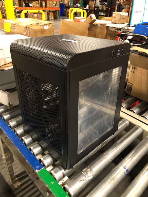 Photo 4 of Thermaltake Core V21 SPCC Micro ATX, Gaming Computer Case Chassis, Small Form Factor Builds, 200mm Front Fan Pre-installed, CA-1D5-00S1WN-00 Black Micro ATX V21
***Dented on one of the sides (shown in last photo)***