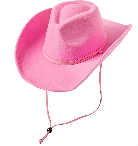Photo 1 of Retro Felt Wide Brim Western Cowboy Cowgirl Hat Dress Up Hat with Wind Lanyard
***Stock photo shows a similar item, not exact*** 