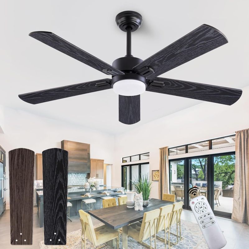 Photo 1 of 52" 5 Blade LED Hugger Indoor Ceiling Fan
***Stock photo shows a similar item not exact***