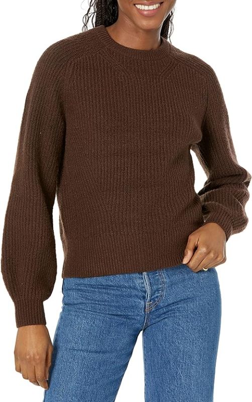 Photo 1 of Amazon Essentials Women's Crew Neck Rib Sweater
