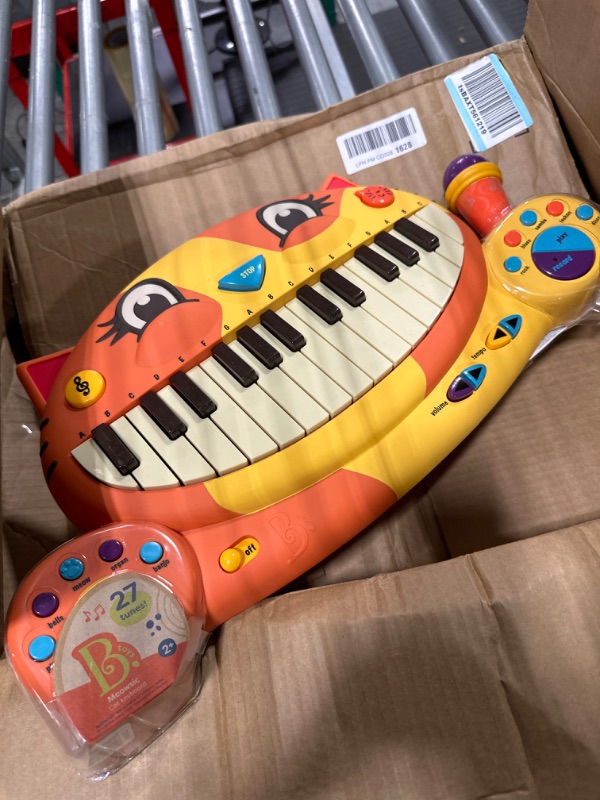 Photo 1 of B. toys- Meowsic- Interactive Cat Piano – Toy Piano & Microphone – Musical Instrument For Toddlers, Kids – 20+ Songs, Sounds & Recording Feature – 2 Years +