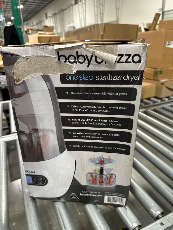 Photo 1 of Baby Brezza Baby Bottle Sterilizer and Dryer Machine – Electric Steam Sterilization - Universal Fit - Pacifiers, Glass, Plastic, and Newborn Feeding Bottles

*SLIGHT WEAR AND TEAR*