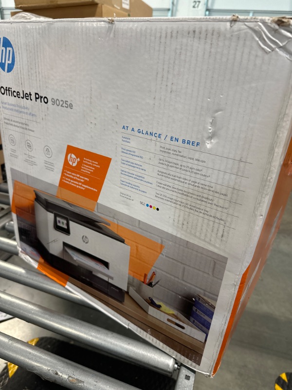 Photo 2 of HP OfficeJet Pro 9025e Wireless Color All-in-One Printer with Bonus 6 Months Instant Ink with HP+ 9025e - Advanced Printer