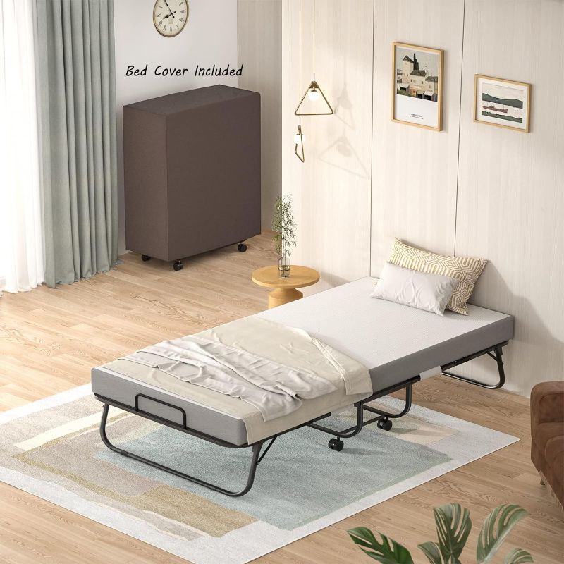 Photo 1 of *BEDFRAME NOT INCLUDED*  Mattress, 31" x 75" Portable Foldable RollAway Adult Bed for Guest, Luxurious Memory Foam Mattress

*2 STAINS ON MATTRESS DUE TO PACKAGE PLASTIC BEING OPENED*