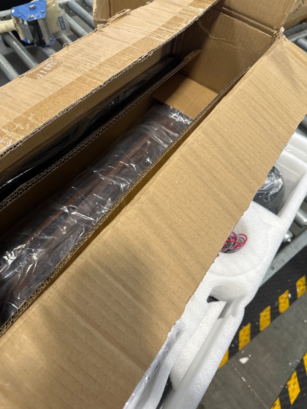 Photo 1 of CLUGOJ Ceiling Fan, Modern Ceiling Fans with Remote, Indoor/Outdoor Ceiling Fans for Patios Farmhouse Bedroom, 52" Ceiling Fan no Light Walnut 52-inch