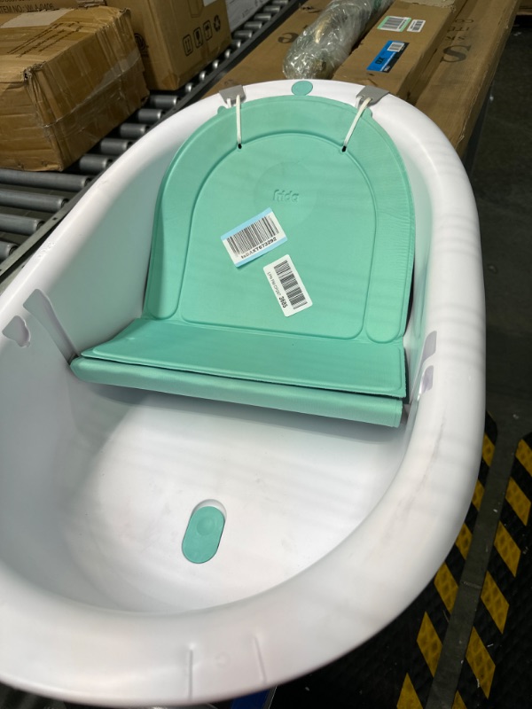 Photo 3 of Frida Baby 4-in-1 Grow-with-Me Bath Tub| Transforms Infant Bathtub to Toddler Bath Seat with Backrest for Assisted Sitting in Tub
