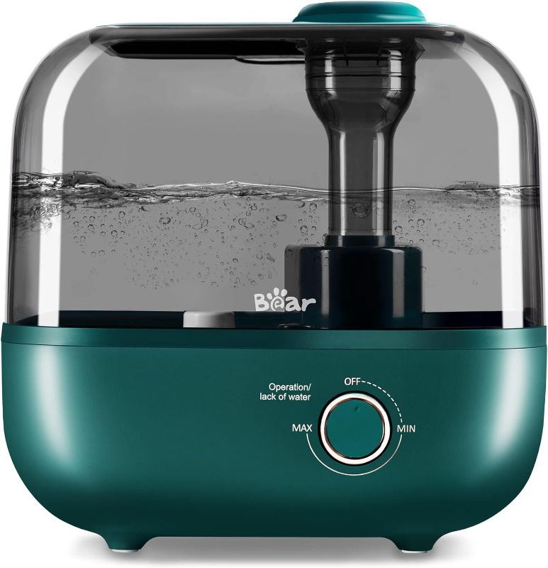 Photo 1 of BEAR Humidifiers for Bedroom Large Room, 5L Top Fill Desk Humidifiers with Essential Oil Diffuser, Easy to Clean Humidifiers for Bedroom Baby Plants Cool Mist, Quiet, 360° Nozzle, Auto Off(Green)
