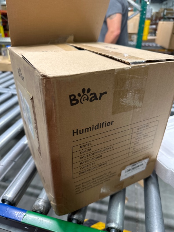Photo 1 of BEAR Humidifiers for Bedroom Large Room, 5L Top Fill Desk Humidifiers with Essential Oil Diffuser, Easy to Clean Humidifiers for Bedroom Baby Plants Cool Mist, Quiet, 360° Nozzle, Auto Off(Green)
