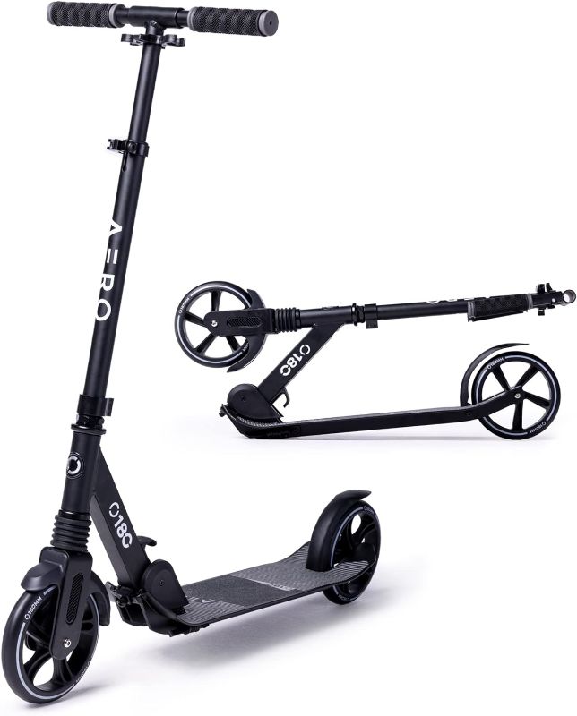 Photo 1 of Aero Big Wheels Kick Scooter for Kids 8 Years Old, Teens 12 Years and up, Youth and Adults. Commuter Scooters with Shock Absorption, Lightweight, Foldable and Height AdjustabLE
